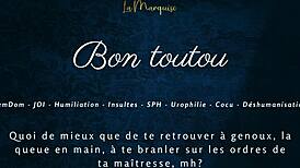 bon toutou ready for your french joi femdom cuckold humiliation?