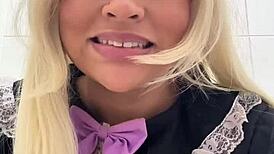 Gassy BBW Cosplayer Farts Loudly in Public Toilet at Con