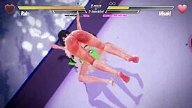 Lesbian Battle Heats Up with Pussy Fingering Kissing Squirting Orgasms