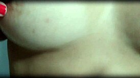 Cuckold husband measures slutty housewife's curves while she begs for thick cock pounding!