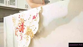 Craving pie? Chloe Temple spreads tight pussy platter for Thanksgiving creampie feast