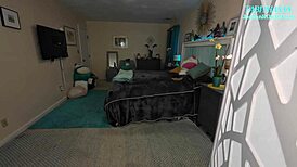 Girlfriend's horny stepmom satisfies pantyhose fetish with Tabithaxxx