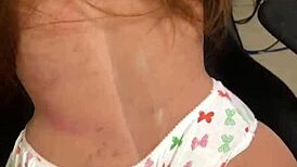 padastro sneaks in and pounds his stepdaughter's tight ass with her sex toy while mom's out