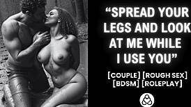 Girlfriend's Forest BDSM Domination Ends in Rough Creampie.