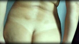 Cuckold husband measures slutty housewife's curves while she begs for thick cock pounding!