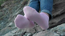 My Beautiful Socks Feet Teased And Worshipped In Outdoor Compilation