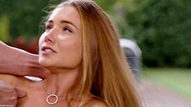 Gym Bunny Mary Rock Rides Neighbor's Cock with Pussy Workout and Spunk Lap-Up