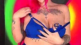 damn this curvy punk college girl's big tits and body got me hooked