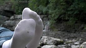 My Beautiful Socks Feet Teased And Worshipped In Outdoor Compilation
