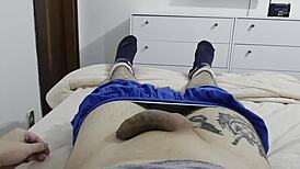 Hey, look at this Brazilian cock just resting and ready for some homemade fun