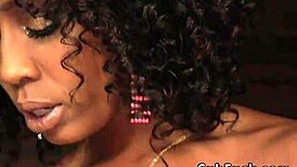 imagine that ebony domme strapon pounding her bound sub's ass deep