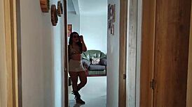 hey girl wanna learn some hot slut tricks in bed like i showed my friend with my curvy latina ass and pierced nipples?