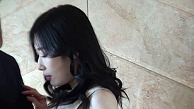 pretty japanese wife teases with deepthroat blowjob