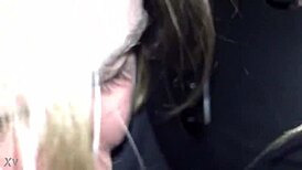 I needed that quick car blowjob from my milf friend's hot mommy so bad