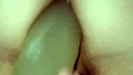 i'm squatting on huge dildo fuckin n cumming hard!!