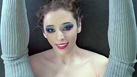 yoga babe stretches throat deep on throbbing cock for sloppy orgasm 💦🤤