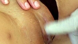 stepsister's wet panties drip after intense close-up creampie pounding