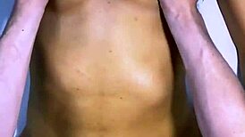 Cheating girlfriend eyes friend's bulge, sneaks off for creampie pounding in her room