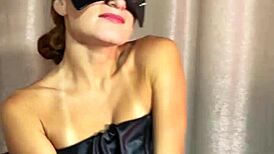 Petite Redhead Bitch in Black Pantyhose Deepthroats to Mouthful Cumshot