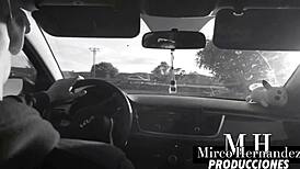 sofia mayers licks pussy and squirts in fishnets quickie