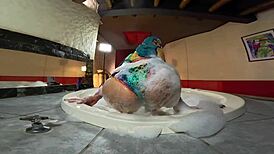 Pussy to mouth action heats up in the jacuzzi with Mia Niqab