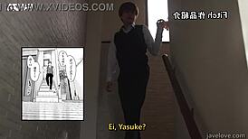 Chitose Saegusa Craves Ex-Lover's Son's Fat Cock While Tutoring!