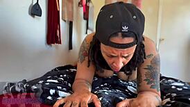 Watch this big-titty thicc booty stud get fucked doggy and ridden by dyke in pov ass worship massage.