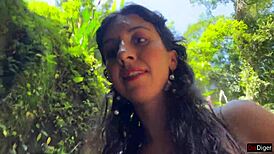 Why Cover Her Face with Cum in a Locker Room Then Parade at the Waterfall?