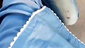 Kneeling in Public I Worship Her Feet and Jeans in Total Humiliation Orgasm