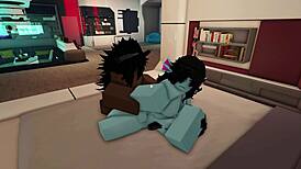 i'm watching two roblox mommies take monster cock pov then futa fuck each other rough creampie