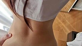 whoa babe's big natural tits bounce in intense anal after doggystyle ass creampie 💦🍑