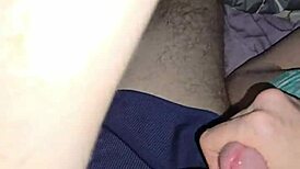 wife jerks blows fucks cum covered shaved asshole pov