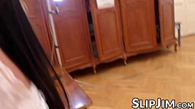 18-Year-Old Succubus Orgasms on Old Man's Monster Cock After Blowjob