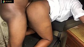 close-up mature milf deepthroats my monster cock or loses her job