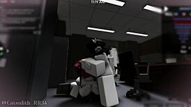 Roblox Guest Girl Sneaks Office Fuck for Rough Creampie Game Part 1!