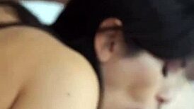 the sexy italian brunette slips into lingerie for a steamy 69 oral session before riding that monster cock hard in missionary