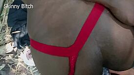 Muscular bodybuilder dominates skinny legs then cums in her ass, full vid! 💪🍑