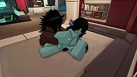 i'm watching two roblox mommies take monster cock pov then futa fuck each other rough creampie