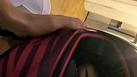 cute colombian latina's big ass bounces on skinny blonde's huge cock ride