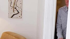 so boss skylar snow bends over desk taking deepthroat doggystyle pounding