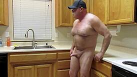 Simscristian05 Stretches Naked in Sheer Kitchen Sheen