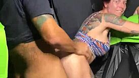 Riskiest public bus sex ever with curvy brazilian wife deepthroating