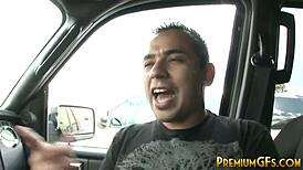 BUKKAKE WHORE ALETTA OCEAN RIDES COCK BEFORE FACIAL BLAST!