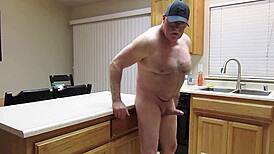 Simscristian05 Stretches Naked in Sheer Kitchen Sheen