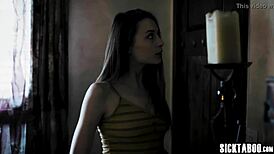 sexy petite kyler quinn masturbates solo before elexis monroe blowjob threesome taboo