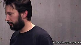 Bdsm Blonde Slave's Rough Anal Threesome Bondage