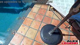 Big tits cougar shay sights licks thick outdoor cock hungrily