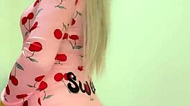 Linda Samurai Shemale Shows Off Pink Hole and Juicy Tits Closeup