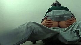 Mexican college students sneak hardcore fuck in storage room with socks on