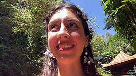 Why Cover Her Face with Cum in a Locker Room Then Parade at the Waterfall?